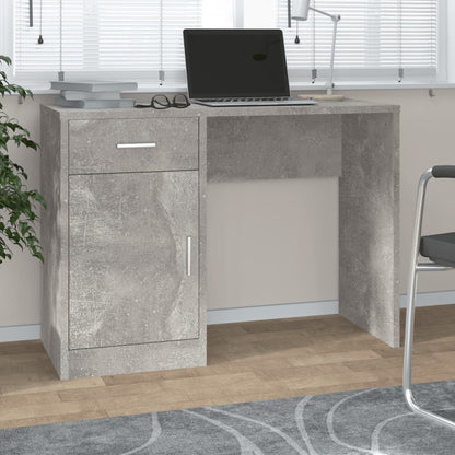 Scrivania Con Cassetto E Armadietto Bianca 100X40X73 Cm