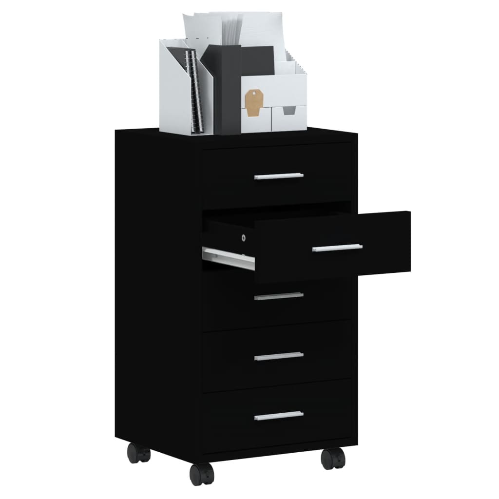 Cassettiera Con Ruote In Legno Multistrato