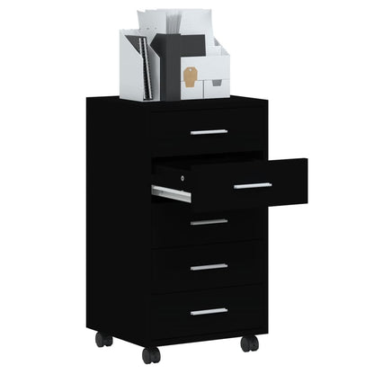 Cassettiera Con Ruote In Legno Multistrato