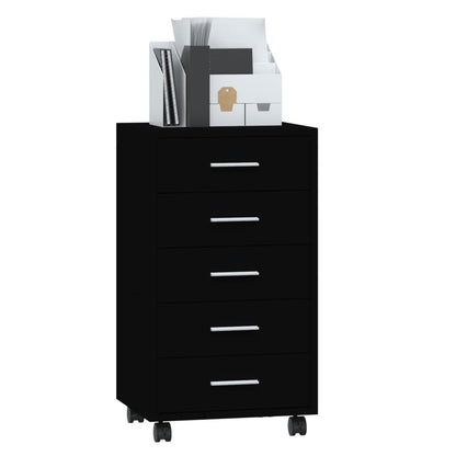 Cassettiera Con Ruote In Legno Multistrato