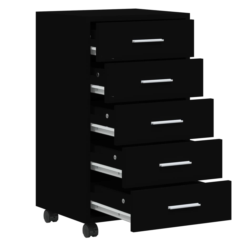 Cassettiera Con Ruote In Legno Multistrato