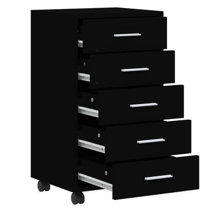 Cassettiera Con Ruote In Legno Multistrato