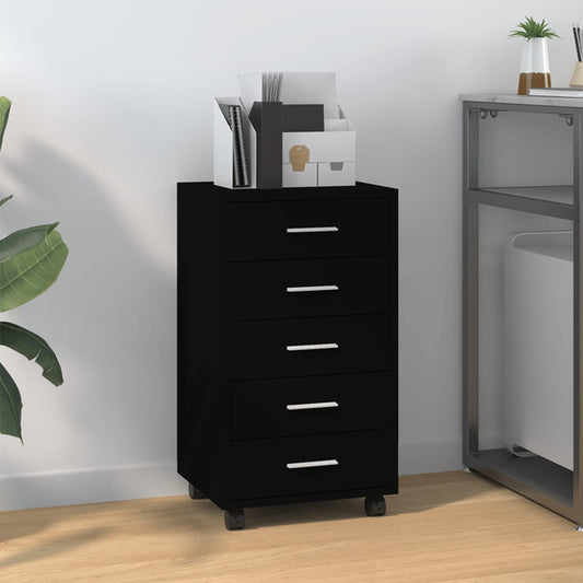 Cassettiera Con Ruote In Legno Multistrato