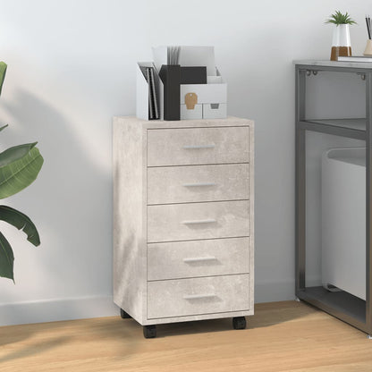 Cassettiera Con Ruote In Legno Multistrato