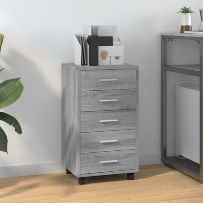 Cassettiera Con Ruote In Legno Multistrato