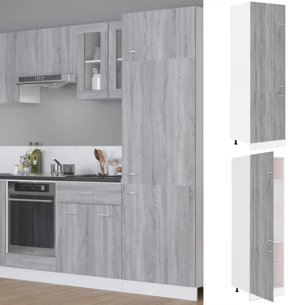 Mobile Con Cassetto “Lyon” 40X46X81,5 Grigio Sonoma