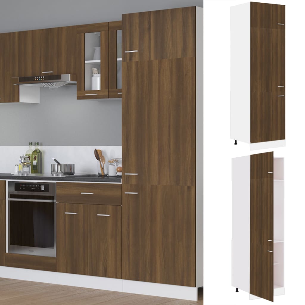 Mobile Da Forno Lyon 60X46X81,5 Cm Rovere Marrone