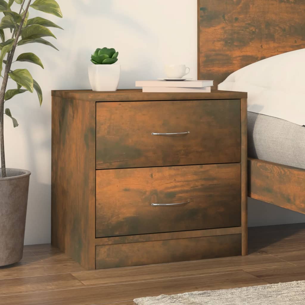 Comodini 2Pz 40X30X40 Cm In Legno Multistrato