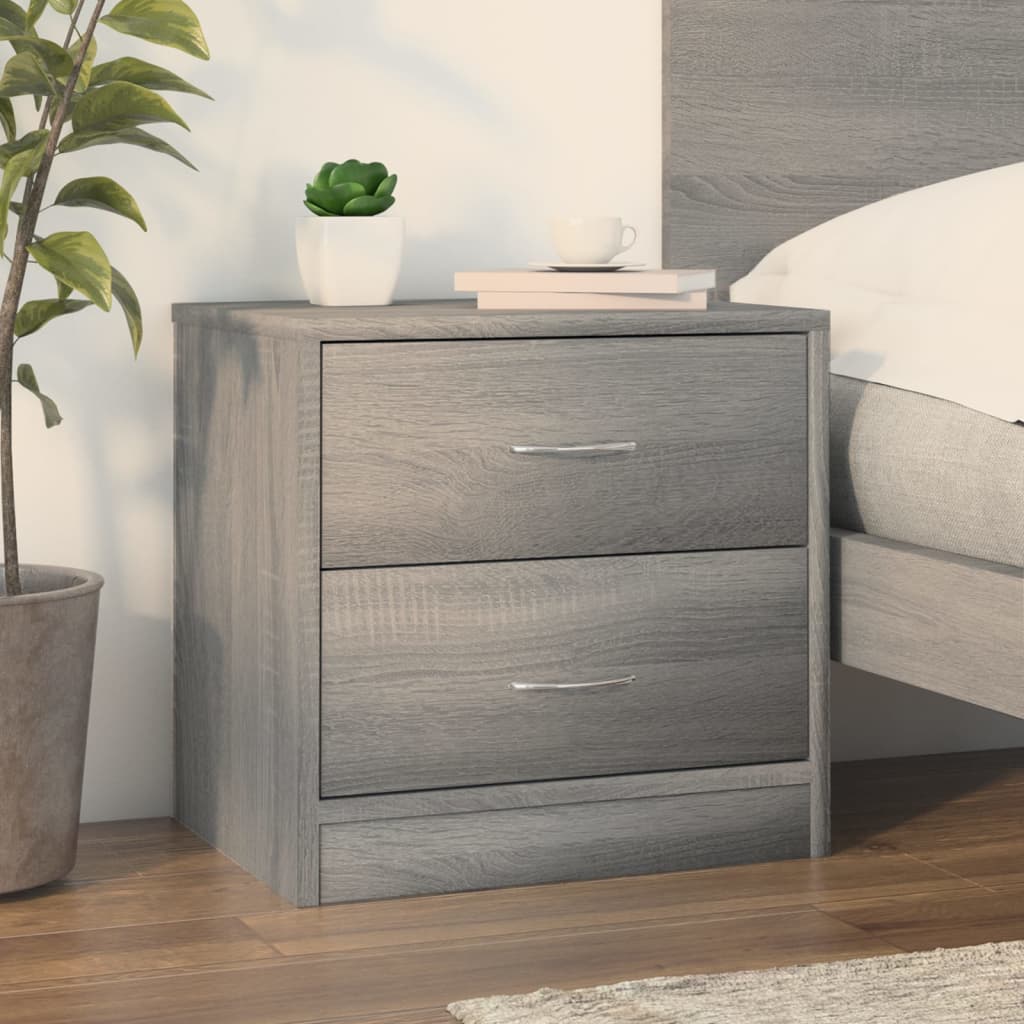 Comodini 2Pz 40X30X40 Cm In Legno Multistrato