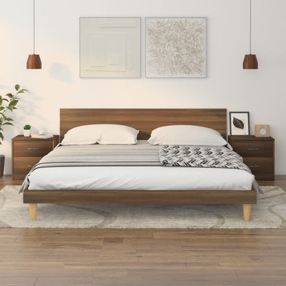 Comodini 2Pz 40X30X40 Cm In Legno Multistrato