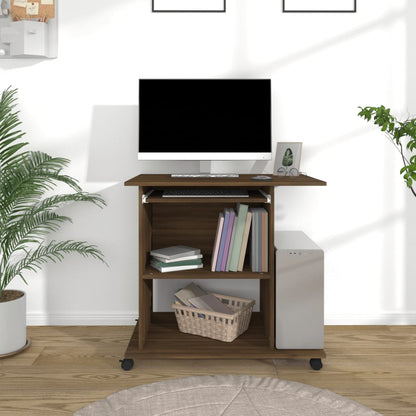 Scrivania Ad Angolo Bianca 80X50X75 Cm In Legno Multistrato