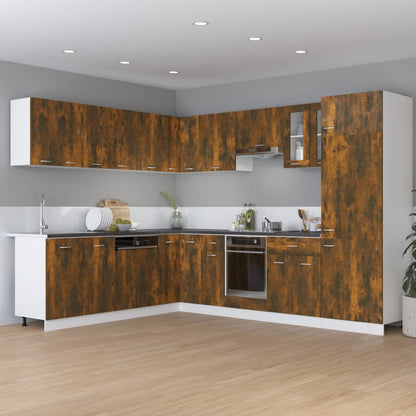 Mobile Da Forno Lyon 60X46X81,5 Cm Rovere Fumo