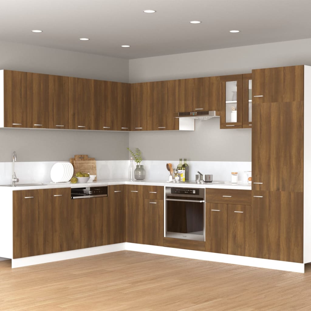 Mobile Da Forno Lyon 60X46X81,5 Cm Rovere Marrone
