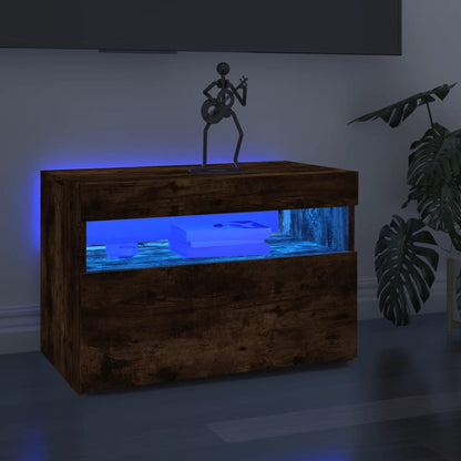 Mobili Porta Tv Con Luci Led 2 Pz 75X35X40 Cm