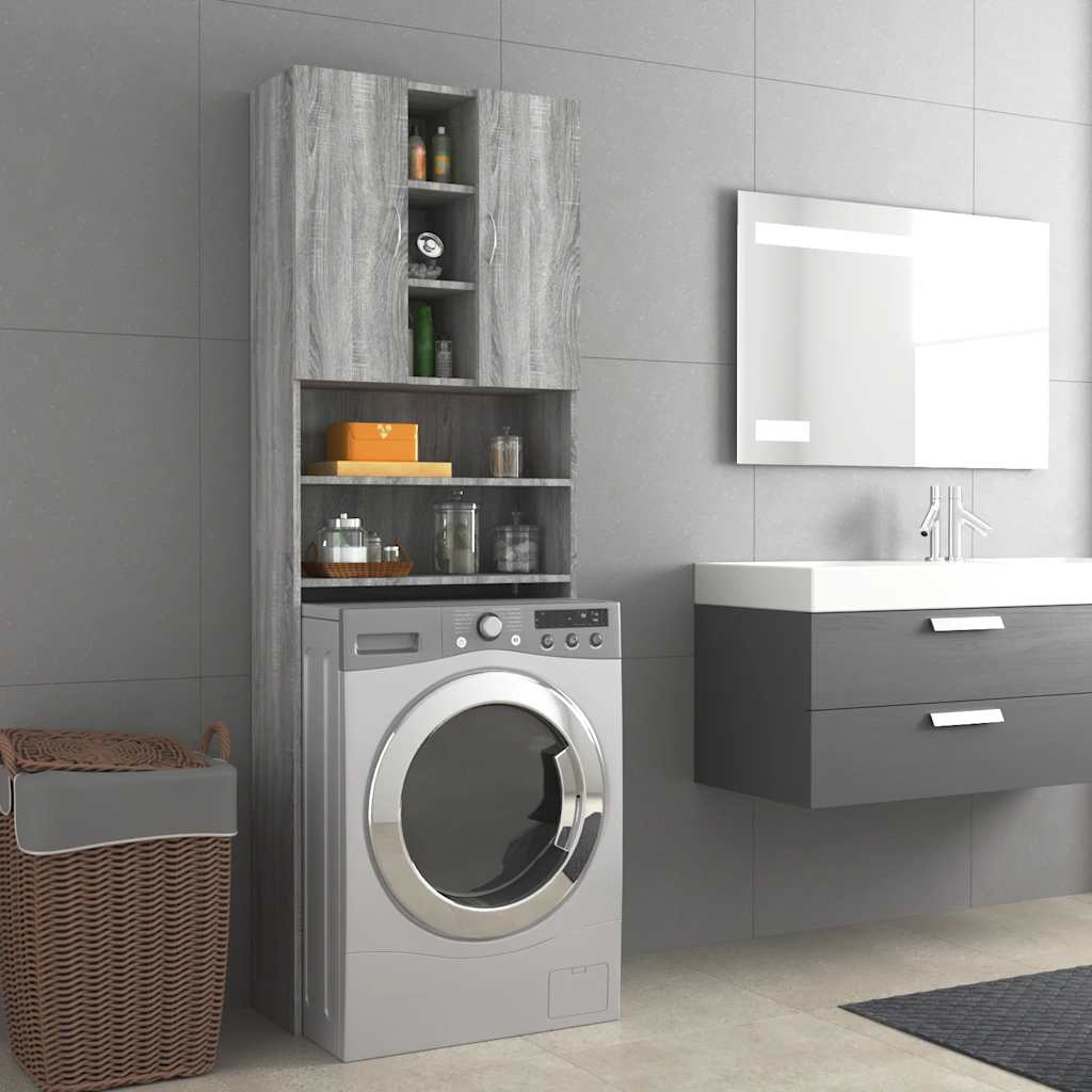 Mobile Per Lavatrice 64X25,5X190 Cm