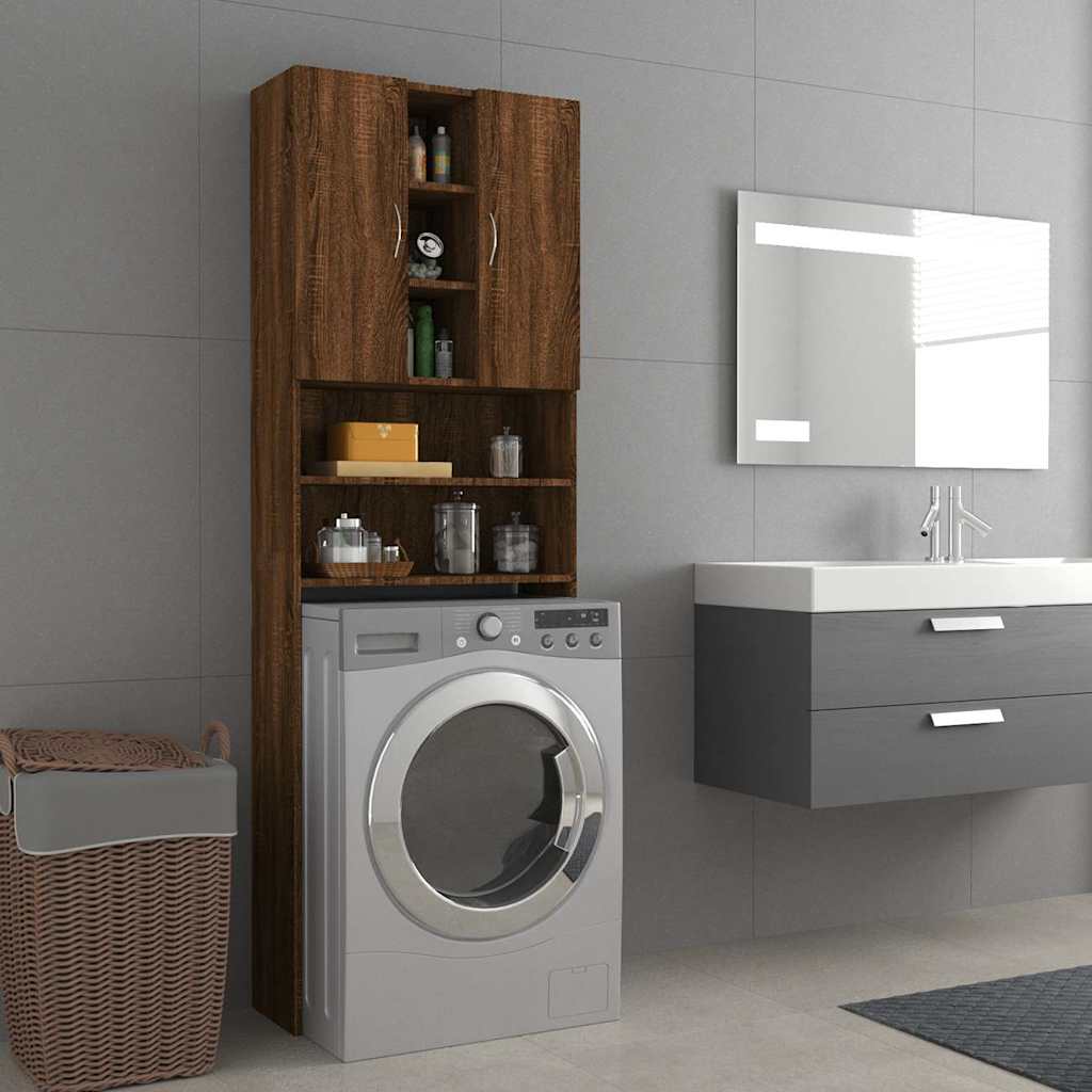 Mobile Per Lavatrice 64X25,5X190 Cm