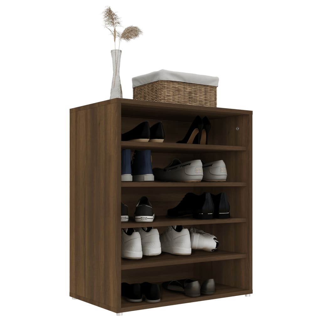 Scarpiera In Legno Multistrato Rovere Marrone