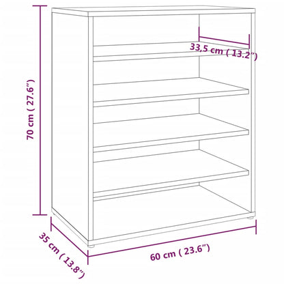 Scarpiera In Legno Multistrato Rovere Marrone
