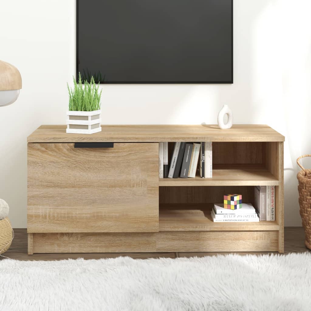Mobile Tv 80X35X36,5 Cm In Legno Multistrato