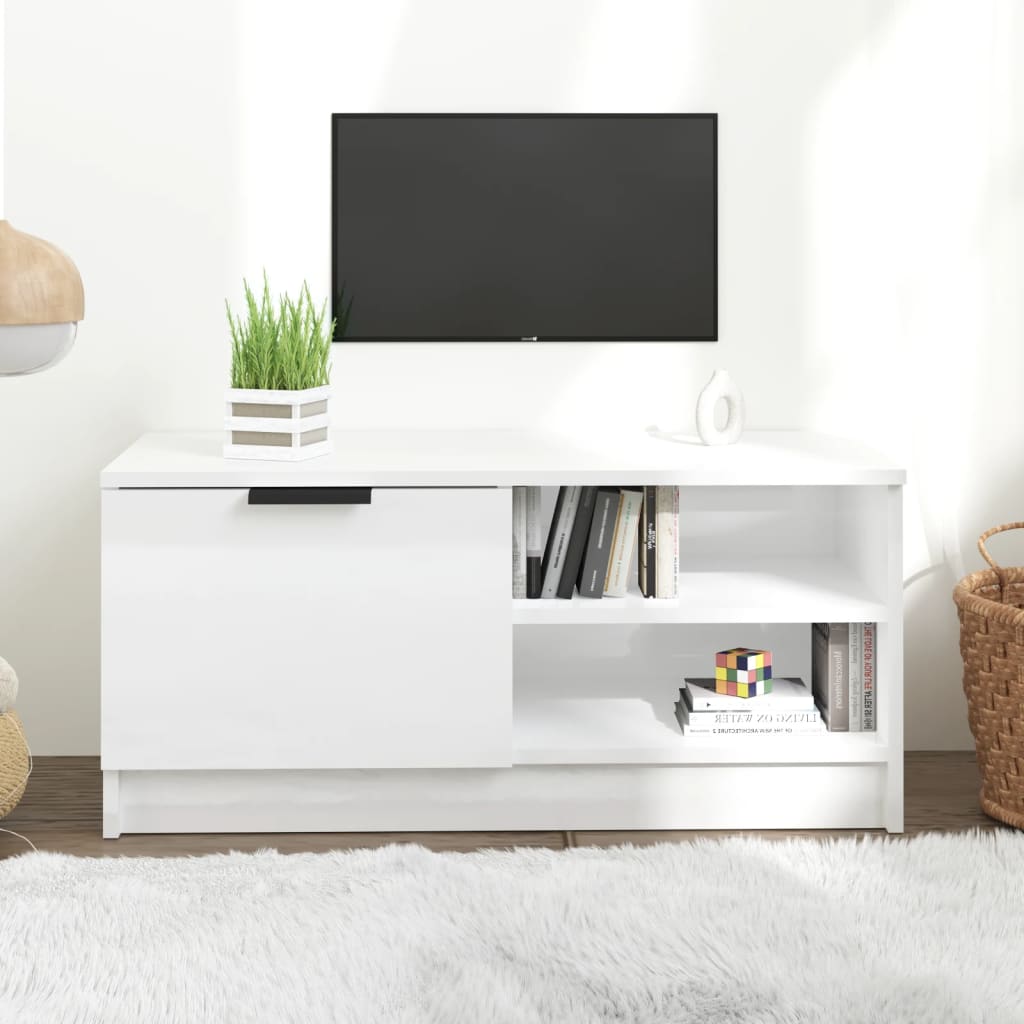 Mobile Tv 80X35X36,5 Cm In Legno Multistrato