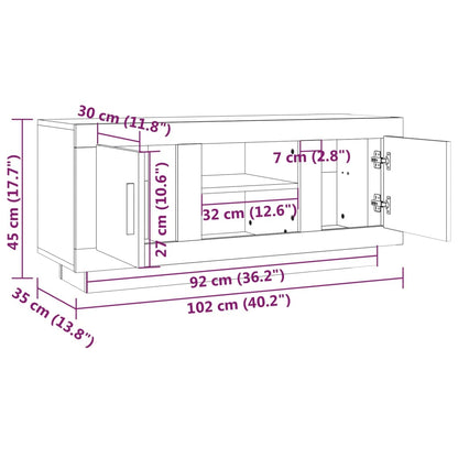 Mobile Porta Tv 102X35X45 Cm In Legno Multistrato