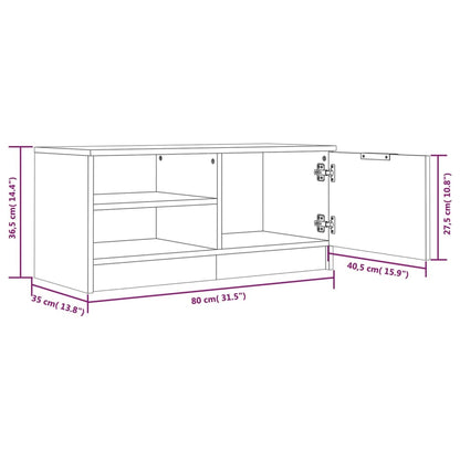 Mobile Tv 80X35X36,5 Cm In Legno Multistrato