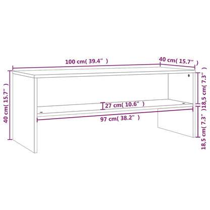 Mobile Porta Tv 100X40X40 Cm In Legno Multistrato