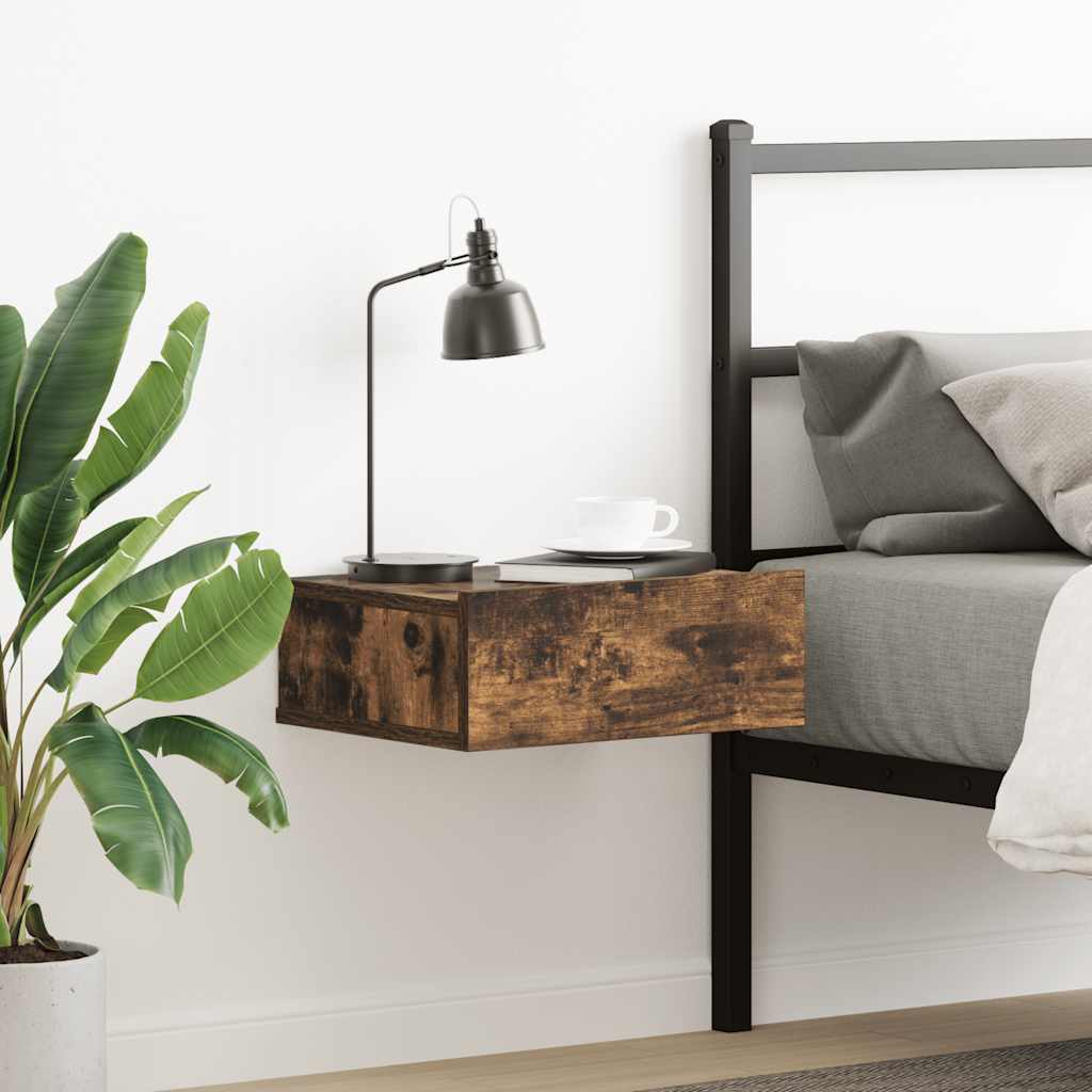 Comodini Pensili 2Pz 40X32X15 Cm Legno Multistrato