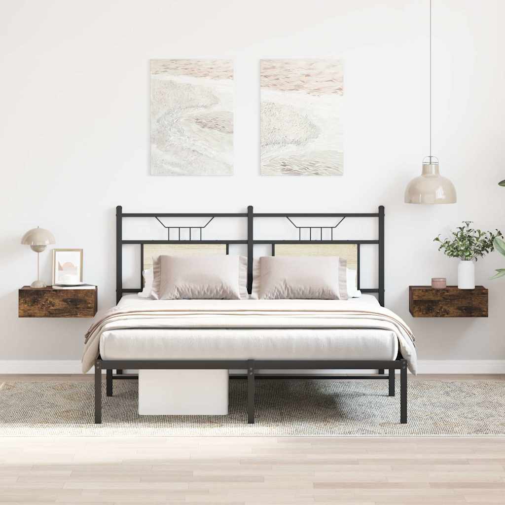 Comodini Pensili 2Pz 40X32X15 Cm Legno Multistrato