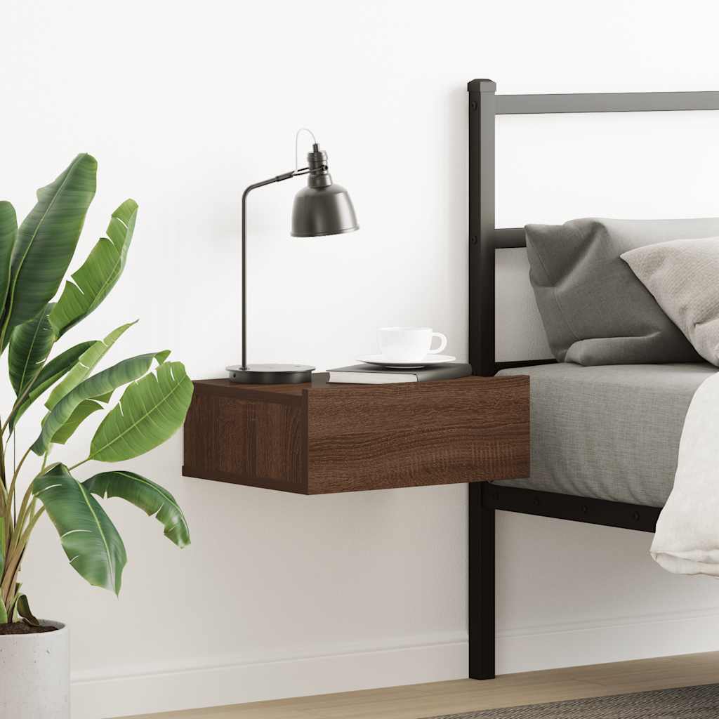 Comodini Pensili 2Pz 40X32X15 Cm Legno Multistrato