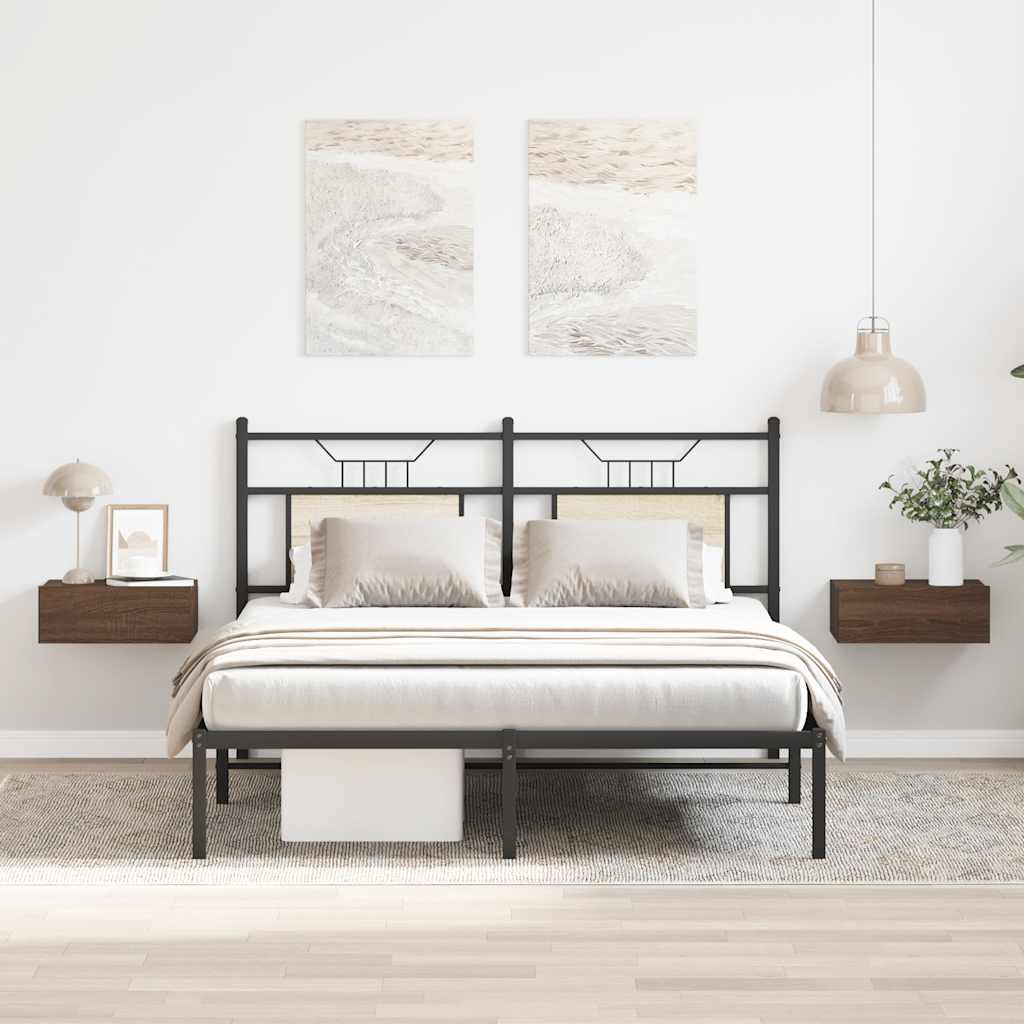 Comodini Pensili 2Pz 40X32X15 Cm Legno Multistrato