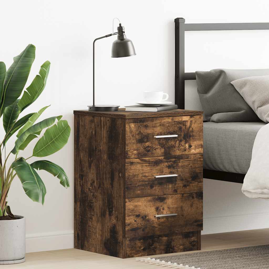 Comodini 2 Pz 38X35X55 Cm In Legno Multistrato