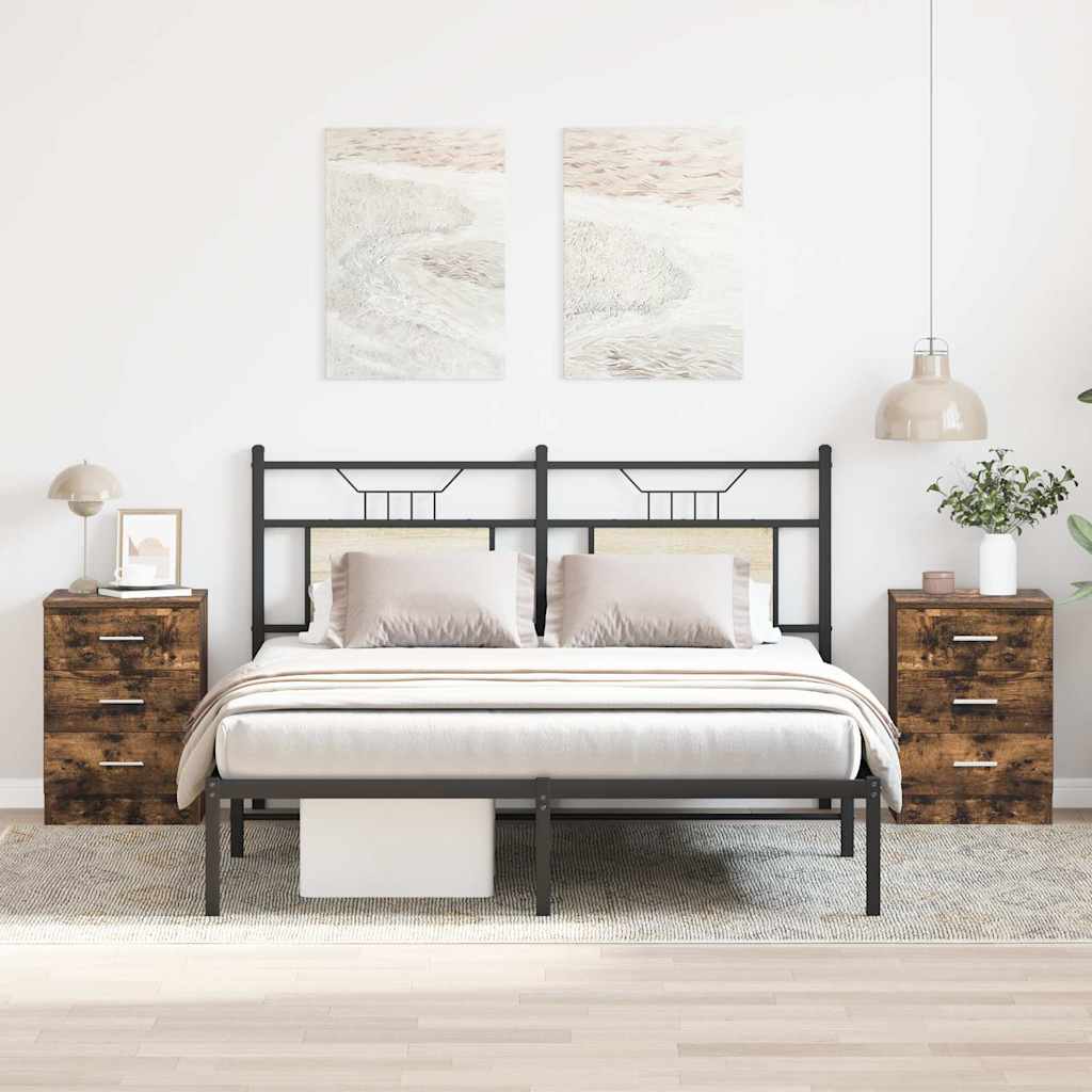 Comodini 2 Pz 38X35X55 Cm In Legno Multistrato