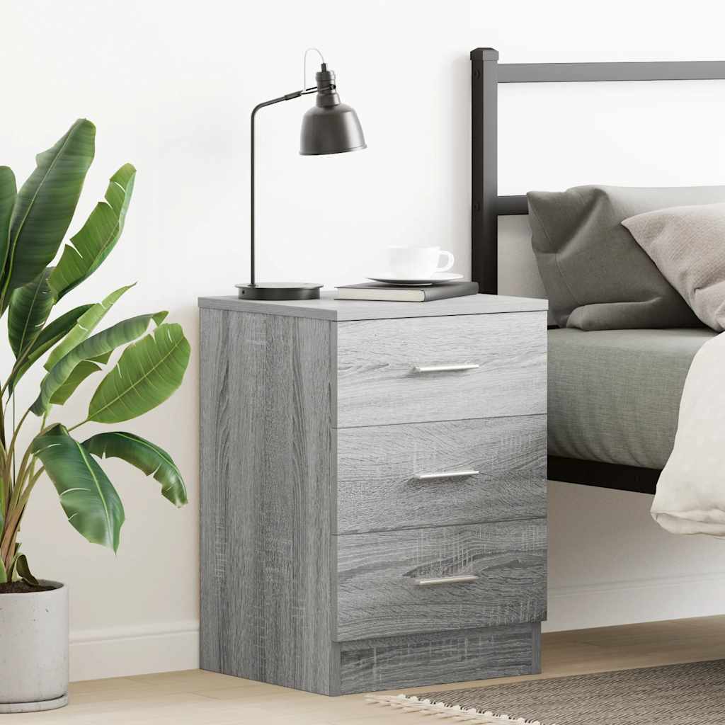 Comodini 2 Pz 38X35X55 Cm In Legno Multistrato