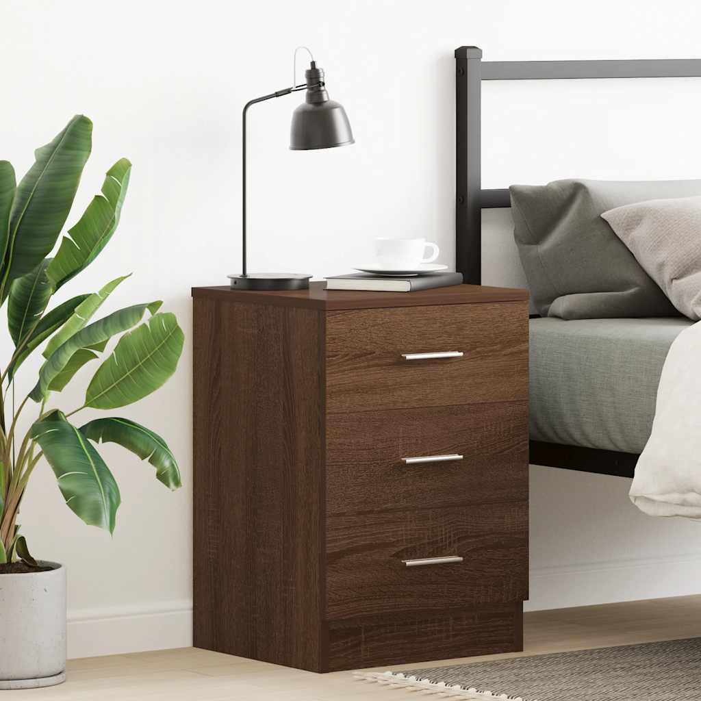 Comodini 2 Pz 38X35X55 Cm In Legno Multistrato