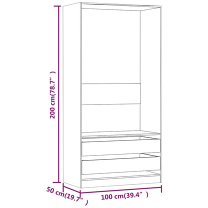 Armadio In Legno Multistrato Rovere Marrone