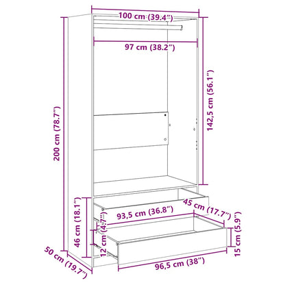 Armadio In Legno Multistrato Rovere Marrone
