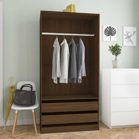 Armadio In Legno Multistrato Rovere Marrone