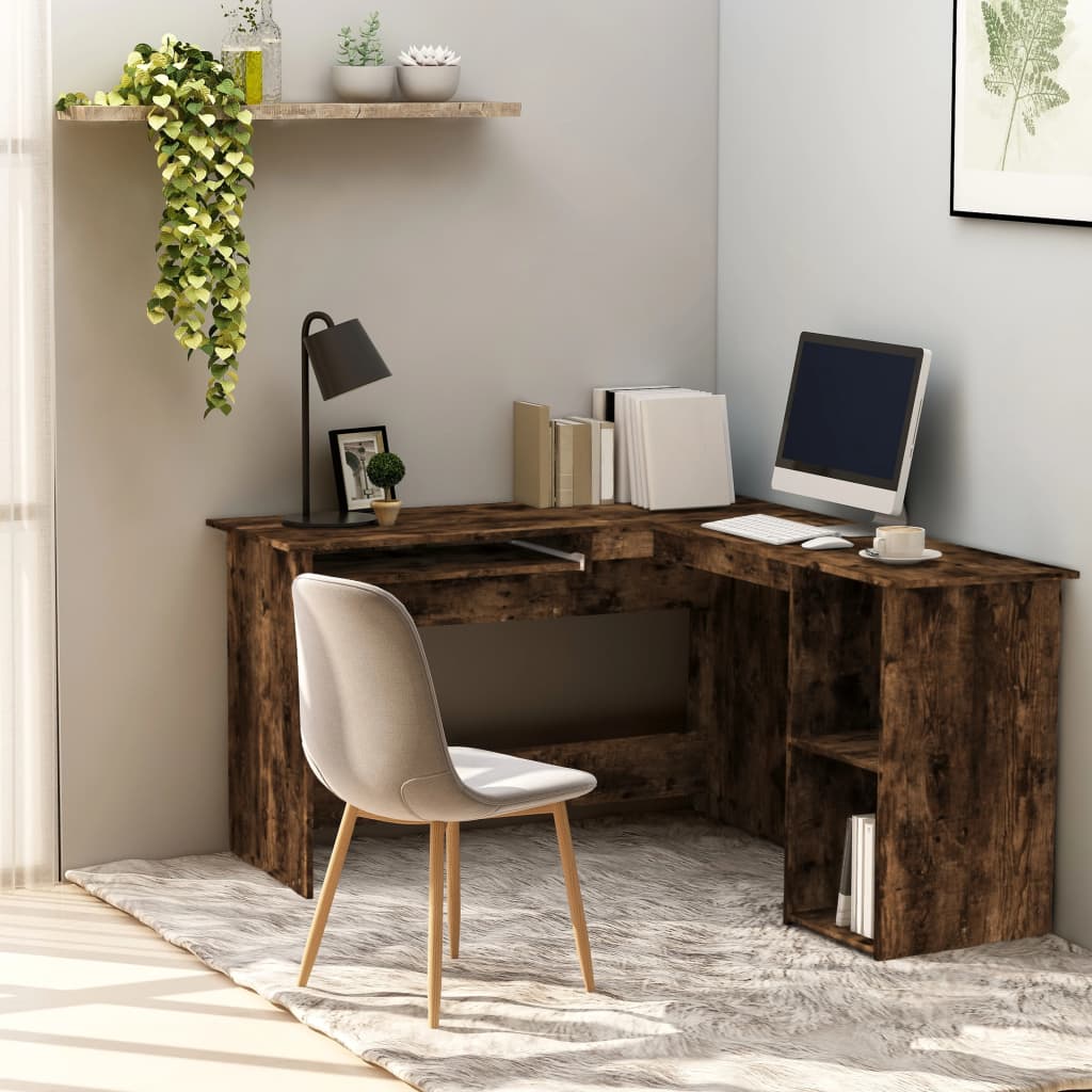 Scrivania Angolare A L 120X140X75Cm Multistrato