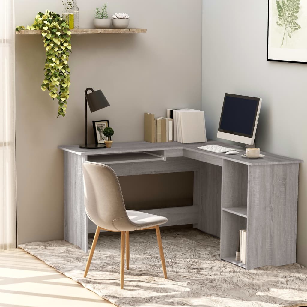 Scrivania Angolare A L 120X140X75Cm Multistrato