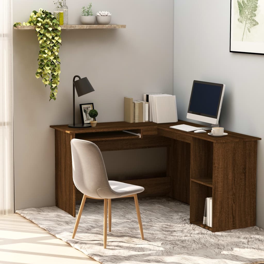 Scrivania Angolare A L 120X140X75Cm Multistrato