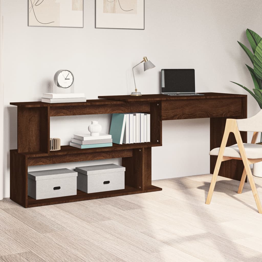 Scrivania Angolo 200X50X76 Cm Legno Multistrato