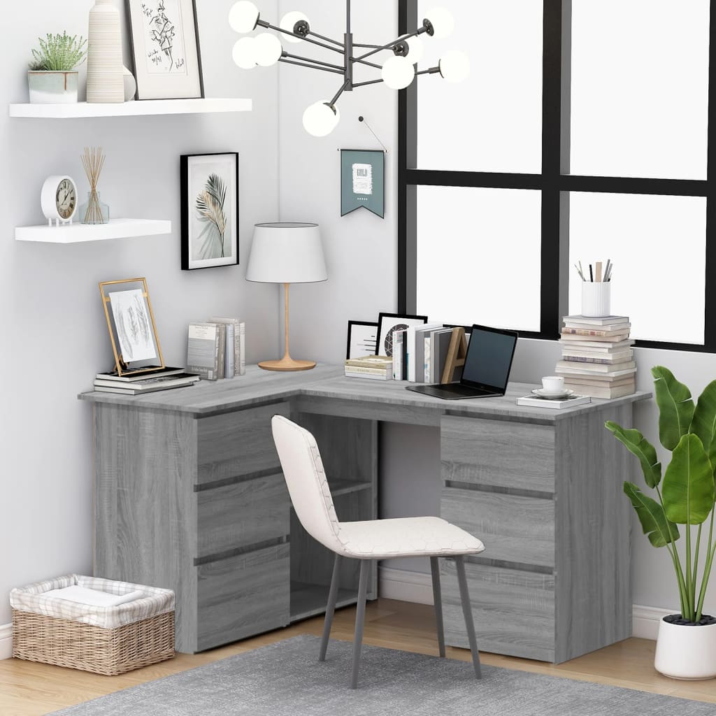 Scrivania Angolo 145X100X76 Cm Legno Multistrato