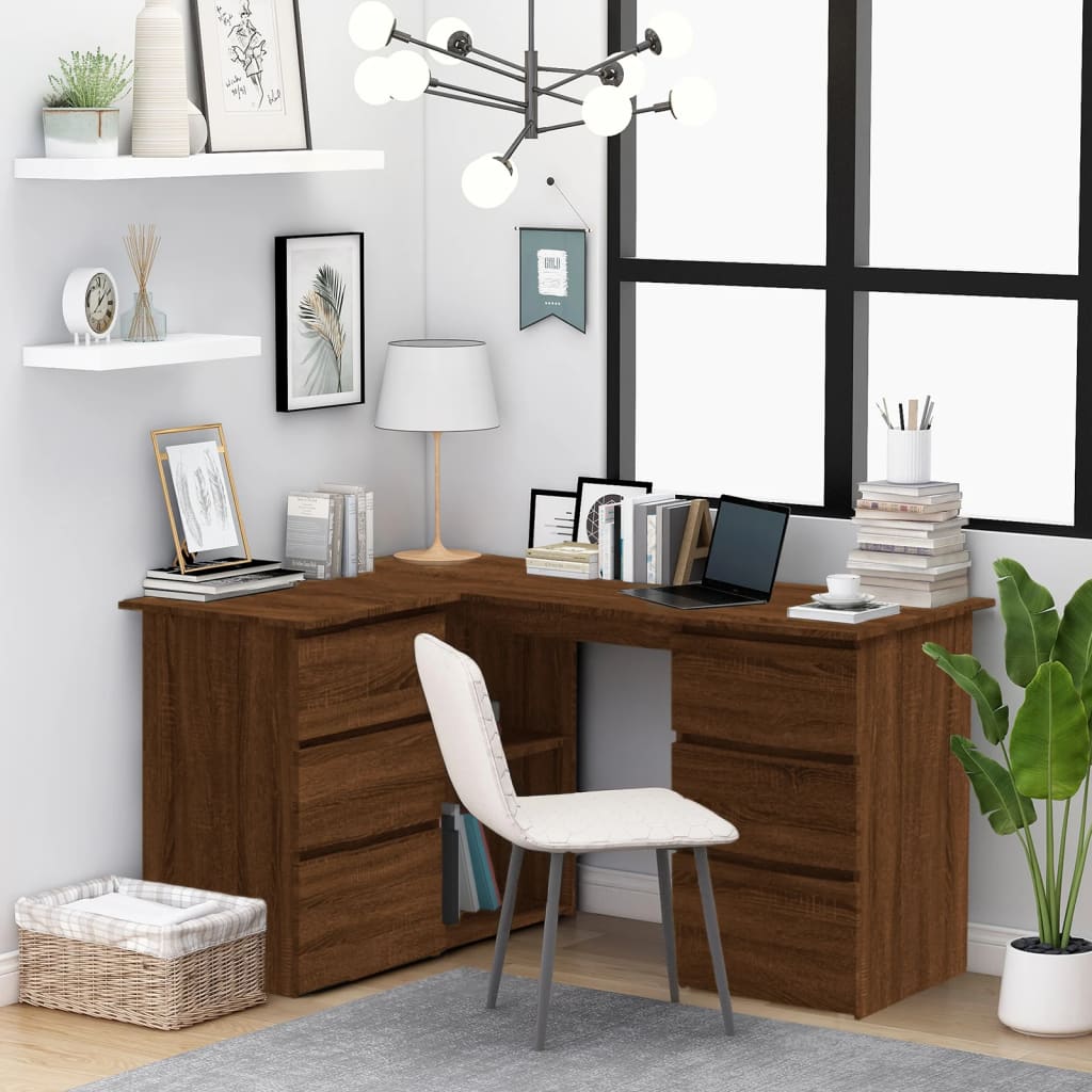 Scrivania Angolo 145X100X76 Cm Legno Multistrato