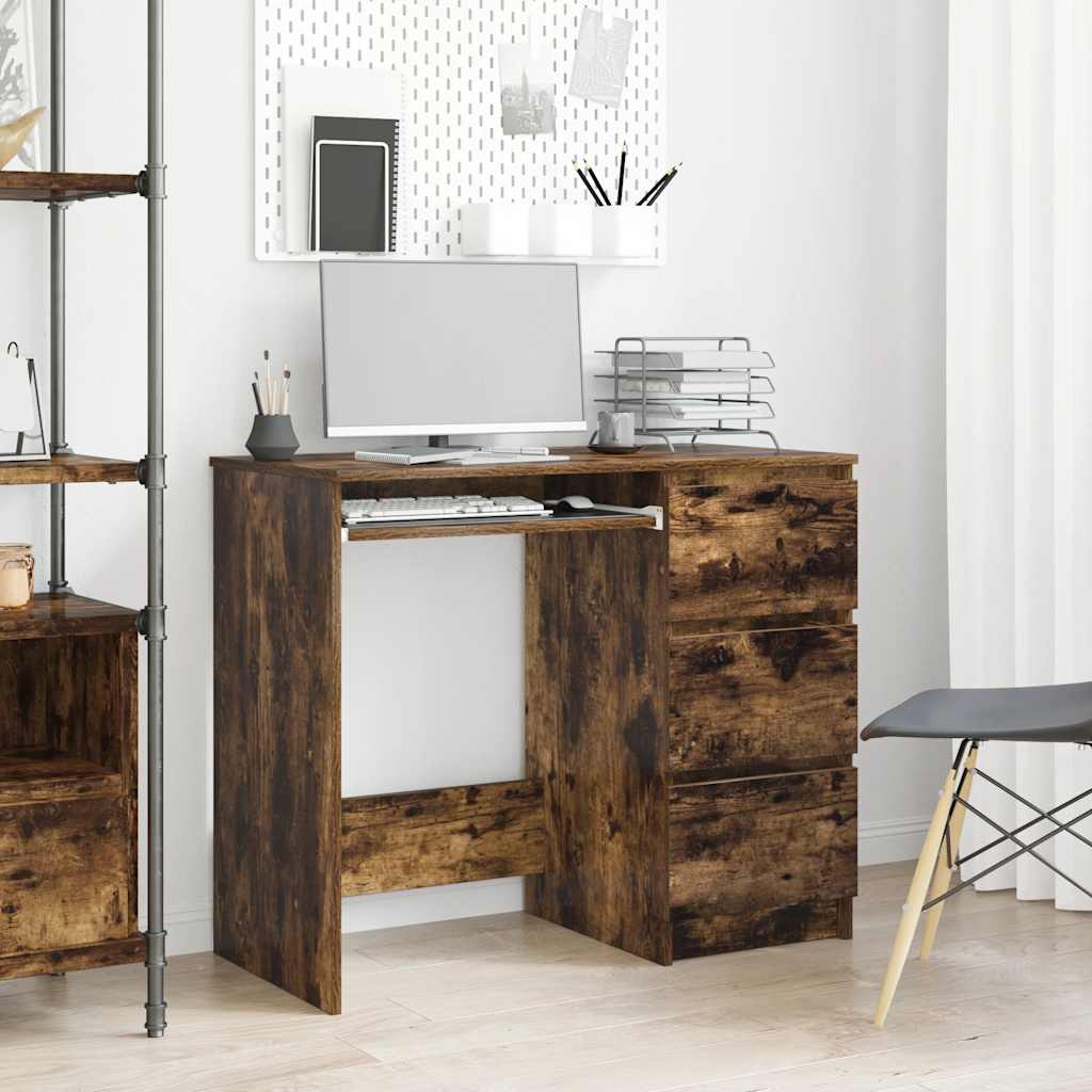 Scrivania 90X45X76 Cm In Legno Multistrato