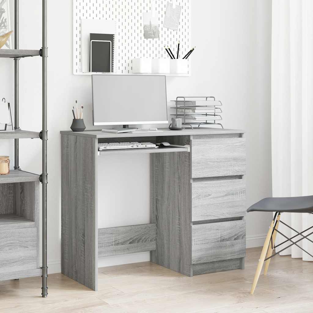 Scrivania 90X45X76 Cm In Legno Multistrato