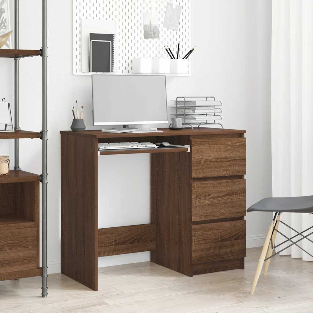 Scrivania 90X45X76 Cm In Legno Multistrato