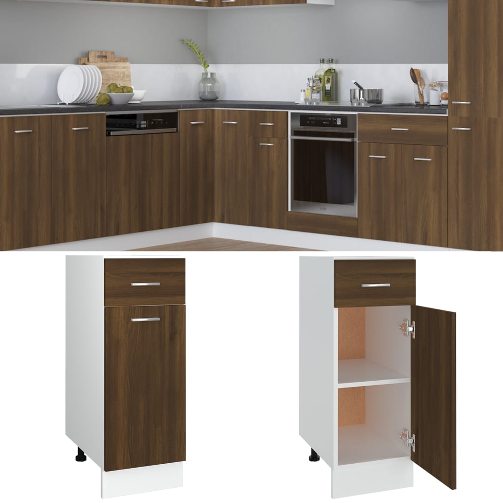 Mobile Da Forno Lyon 60X46X81,5 Cm Rovere Marrone