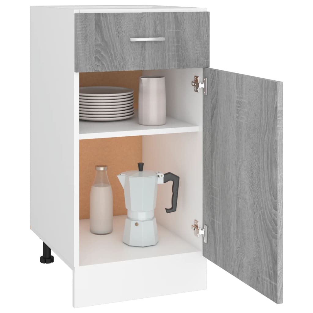 Mobile Con Cassetto “Lyon” 40X46X81,5 Grigio Sonoma