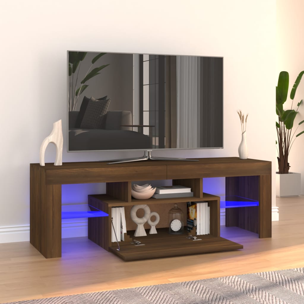 Mobile Porta Tv Con Led 120X36,5X40 Cm Multistrato